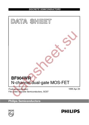 BF904WR T/R datasheet  